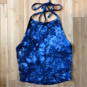 Shein - Tie Dye Halter Top